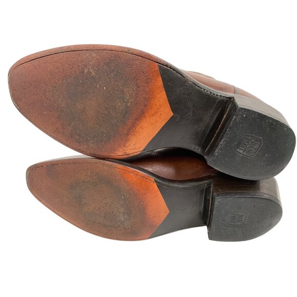 Dan Post Mens Milwaukee Leather Cowboy Boots Size 7.5 EW Mexico G10647 - Picture 9 of 13